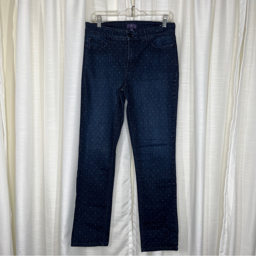 NYDJ skinny polka dot print jeans